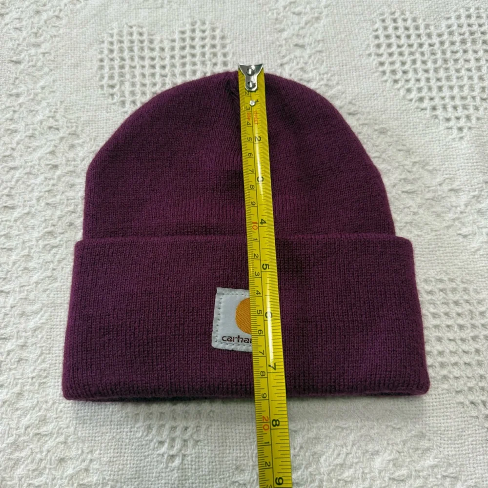Kids Maroon Carhartt Beanie